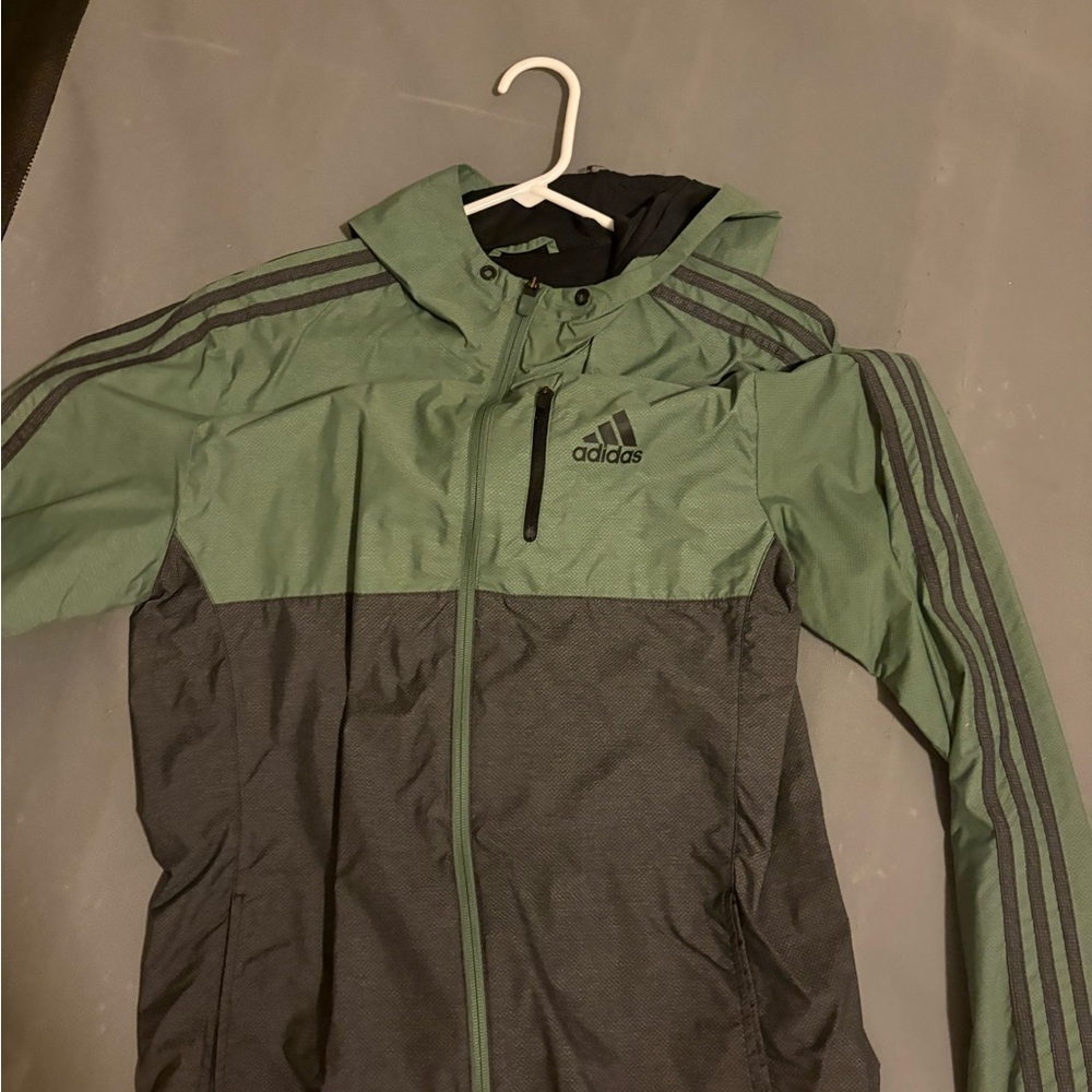 Adidas Green and Gray Jacket